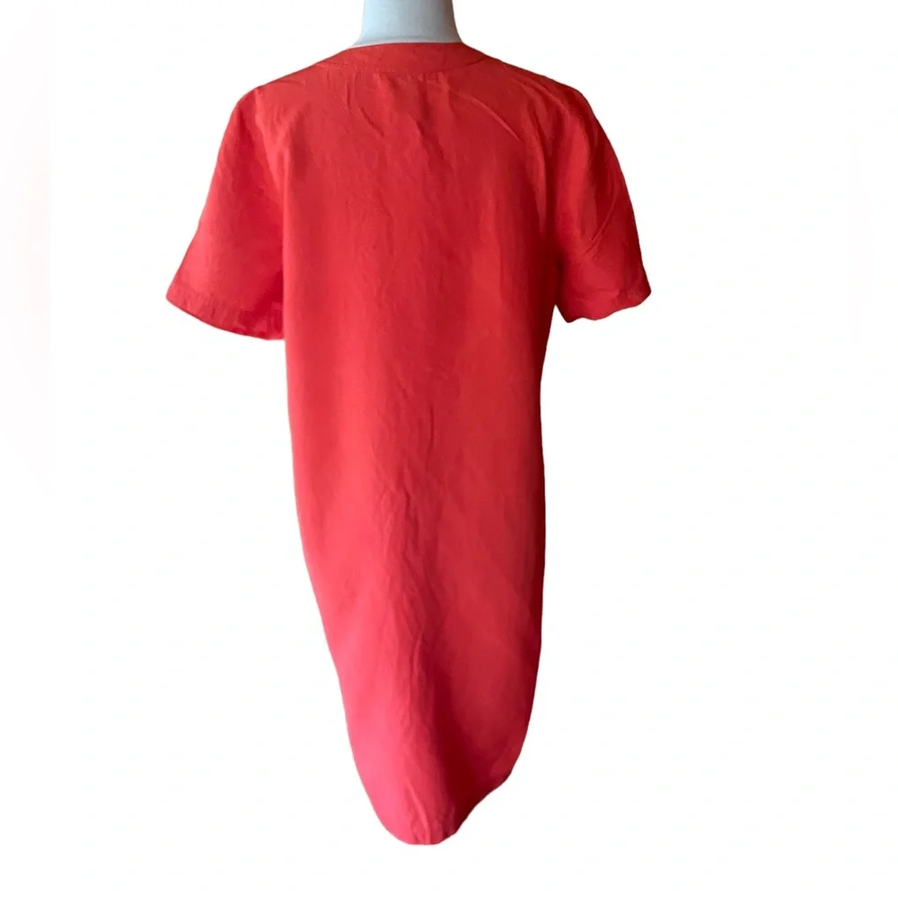 1980s Tess Silk/Linen‎ Button Down Dress